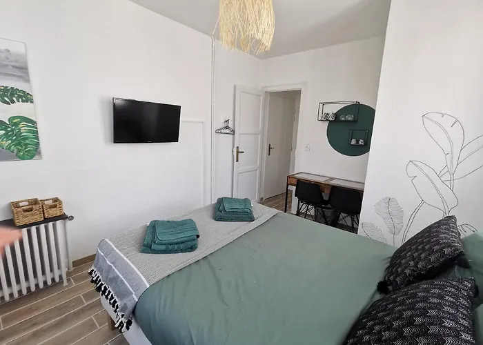 Les Rauches - Quai Loire - Chambre Jungle Châteauneuf-sur-Loire